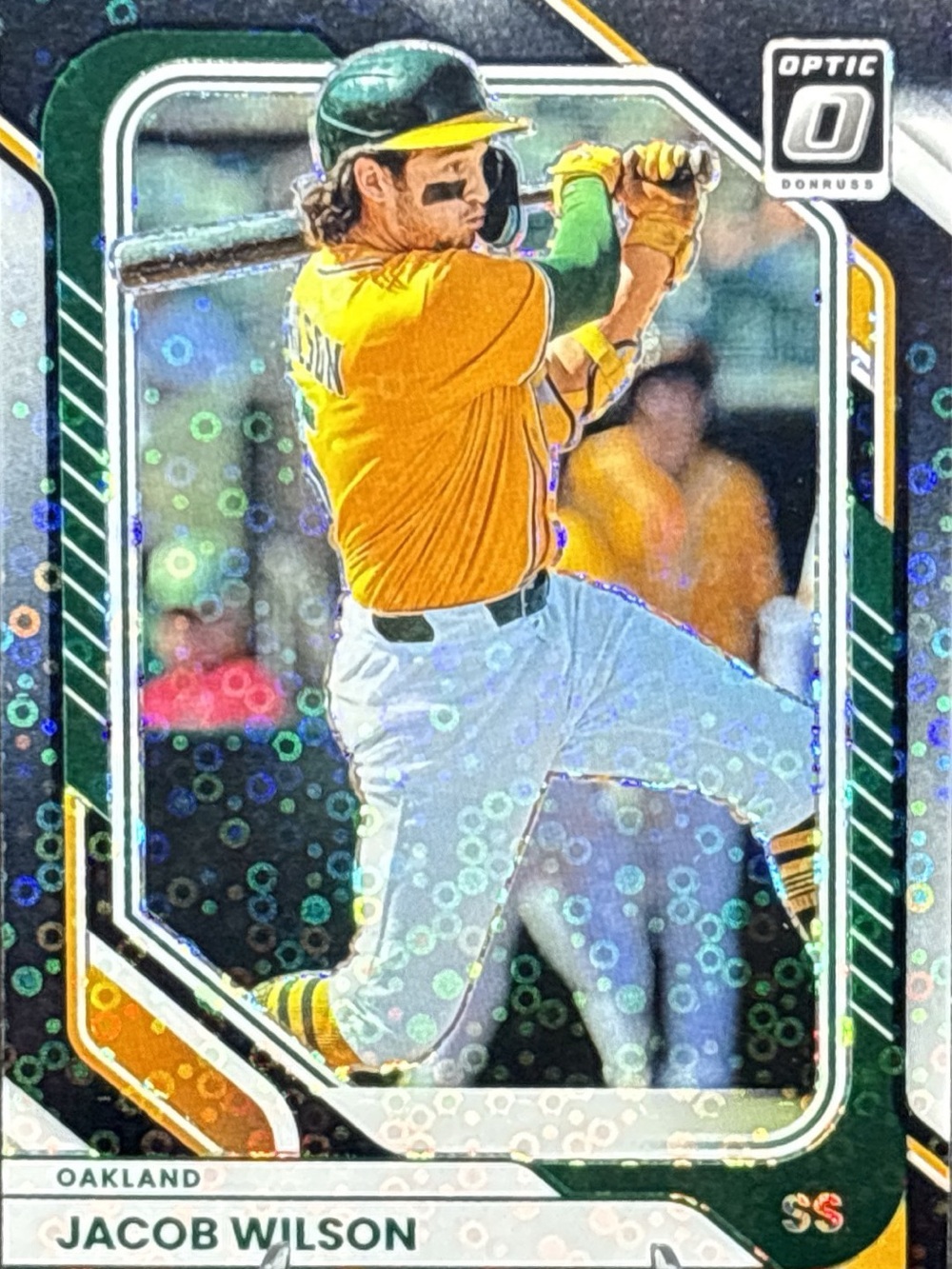 Panini Oakland Jacob Wilson Baseball Card - Green Prizm
